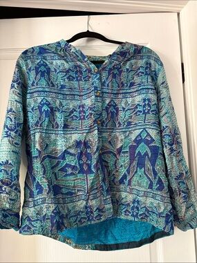 AML Paris silk reversible blouse